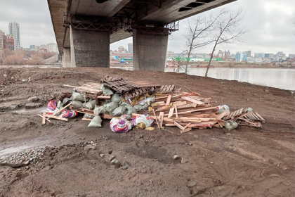 Виновников свалки под Димитровским мостом ищут в Новосибирске